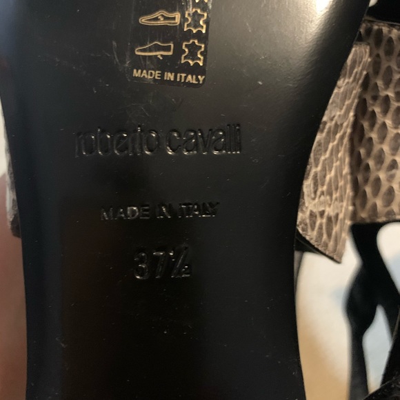 Roberto Cavalli Python Straps Sandals - Picture 7 of 8